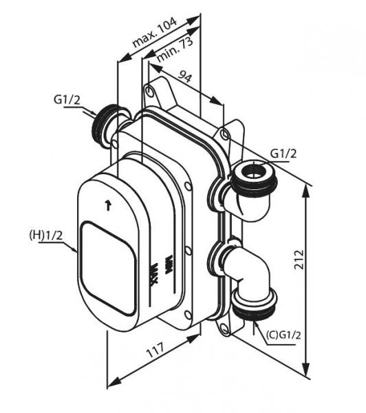 Damixa Silhouet komplet indbygningspakke til badekar – Poleret messing Damixa Silhouet komplet indbygningspakke til badekar – Poleret messing
