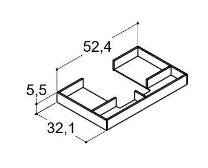Dansani Mido+ Classic Skuffeindretningspakke topskuffe B60 D44 Dansani Mido+ Classic Skuffeindretningspakke topskuffe B60 D44