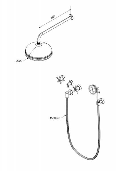 Toni Christiansborg brusesæt til indbygning