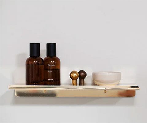 Toni Copenhagen hylde - Ægte messing Toni Copenhagen hylde - Ægte messing