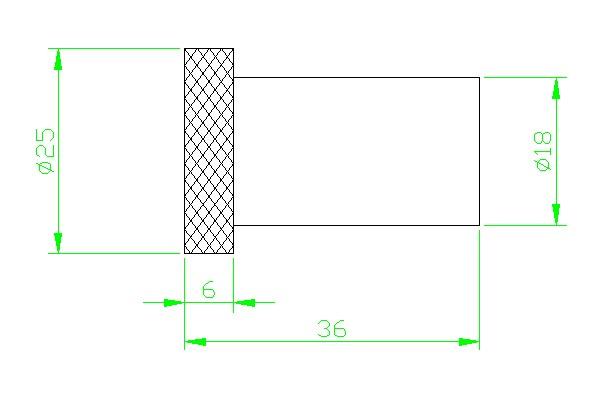 Cassøe håndklædekrog m/crystal cut - Børstet rustfrit stål