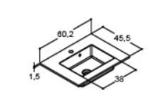 Dansani Luna Urban 60 møbelsæt m/Minore vask og skuffer - Hvid mat Dansani Luna Urban 60 møbelsæt m/Minore vask og skuffer - Hvid mat
