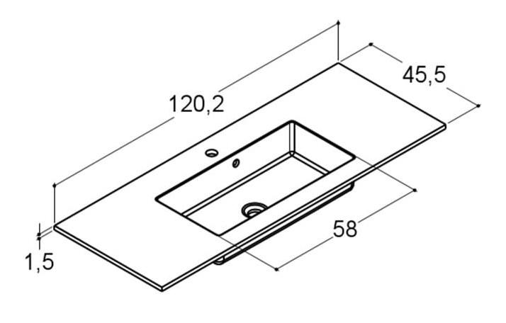 Dansani Luna Urban 120 møbelsæt m/Minore vask og skuffer - Valgfri farve Dansani Luna Urban 120 møbelsæt m/Minore vask og skuffer - Valgfri farve