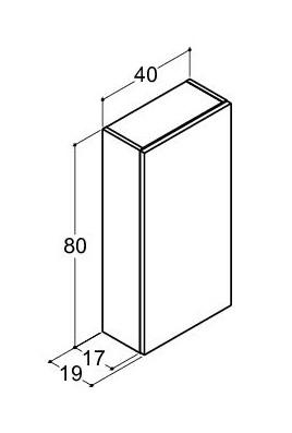 Dansani Luna Urban overskab - Venstrehængslet - Natur eg