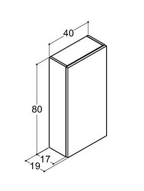 Dansani Luna Urban overskab - Venstrehængslet - Varm eg