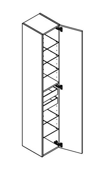 Dansani Luna Urban højskab 30 - Venstrehængslet - Hvid mat Dansani Luna Urban højskab 30 - Venstrehængslet - Hvid mat