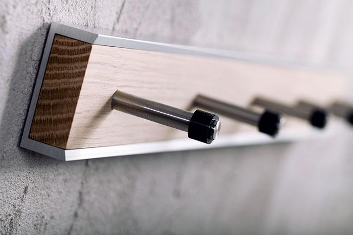 Hoigaard KR-35 knagerække m/5 knager - Eg/sæbe Hoigaard KR-35 knagerække m/5 knager - Eg/sæbe