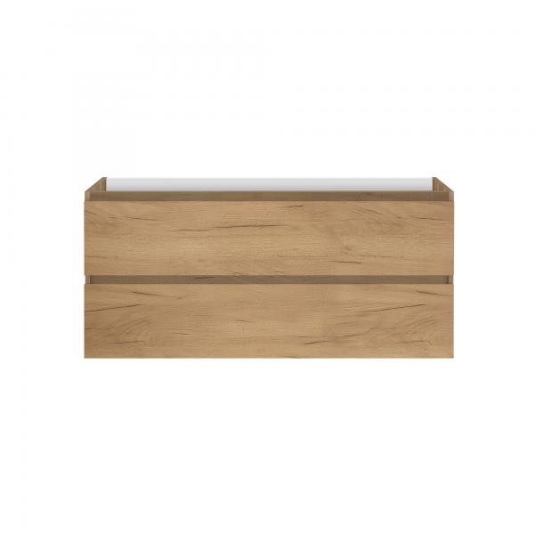 Allibert Lunik 120 vaskeskab m/skuffer - Naturlig eg