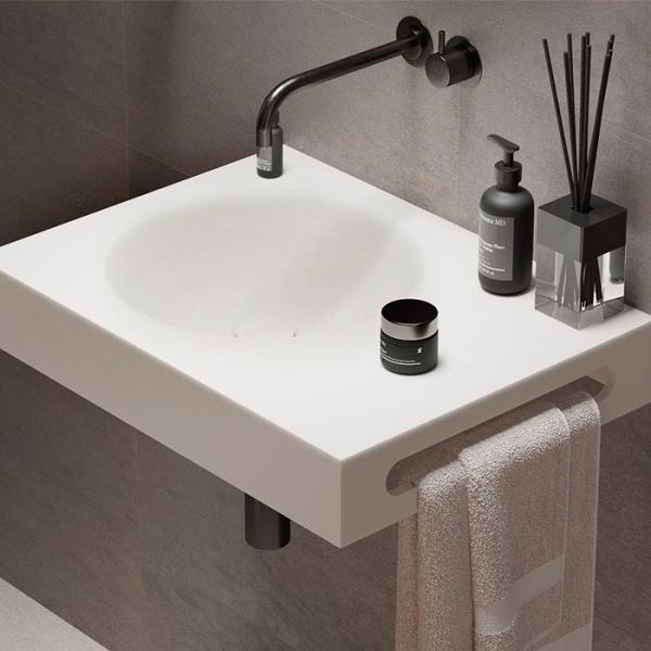 Ideavit Solidnext håndvask t/væg - Uden overløb - Uden hanehul