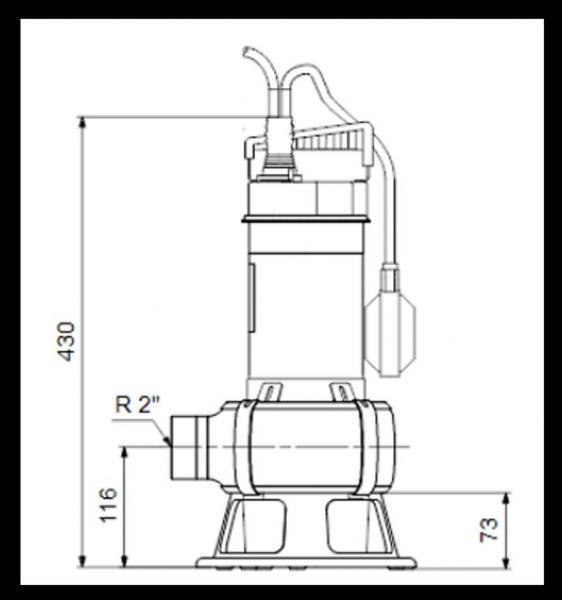 Grundfos UNILIFT afløbspumpe AP35B.50.06.A1V 1x230V. med niveauafbryder Grundfos UNILIFT afløbspumpe AP35B.50.06.A1V 1x230V. med niveauafbryder
