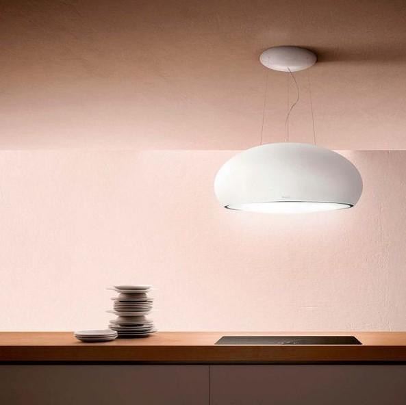 Eico Seashell W frithængende wirehængt emhætte - Mat hvid Eico Seashell W frithængende wirehængt emhætte - Mat hvid