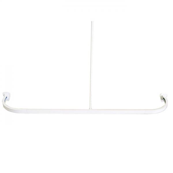 Ridder universal bruseforhængsstang m/kroge - Hvid
