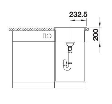 Blanco Naya 45 UX køkkenvask - Sort Blanco Naya 45 UX køkkenvask - Sort