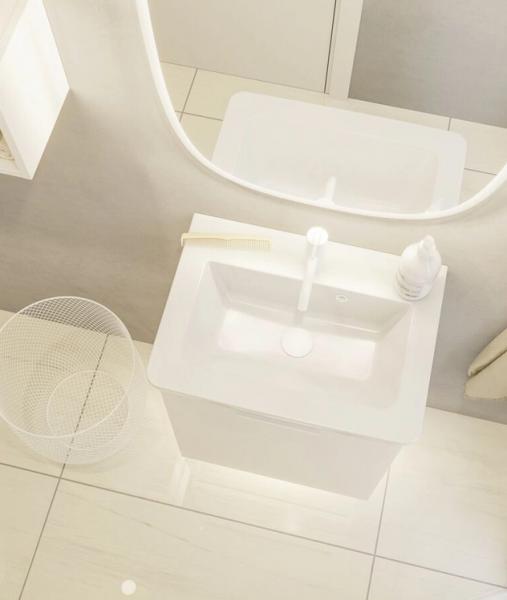 Dansani Mini Larghetto 52 håndvask t/møbel - 1 hanehul Dansani Mini Larghetto 52 håndvask t/møbel - 1 hanehul