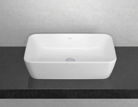 V&B Architectura 60 square fritstående bowlevask - Med overløb V&B Architectura 60 square fritstående bowlevask - Med overløb