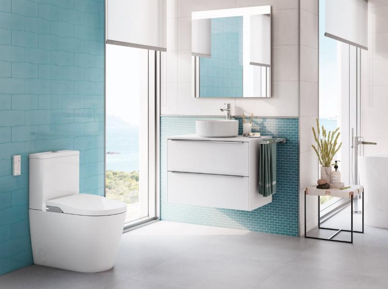 Roca Inspira Back-to-wall douchetoilet inkl. toiletsæde m/softclose Roca Inspira Back-to-wall douchetoilet inkl. toiletsæde m/softclose