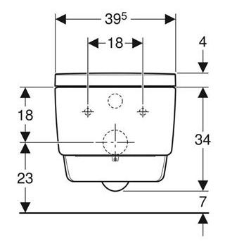 Geberit AquaClean Mera Comfort væghængt bidettoilet m/Turboflush og  KeraTect