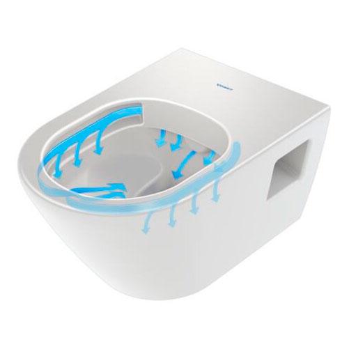 Duravit D-Neo væghængt toilet rimless inkl. sæde m/SoftClose og QuickRelease