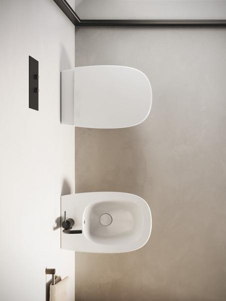 Catalano Alvea 53 væghængt toilet m/Silentech og CataGlaze+