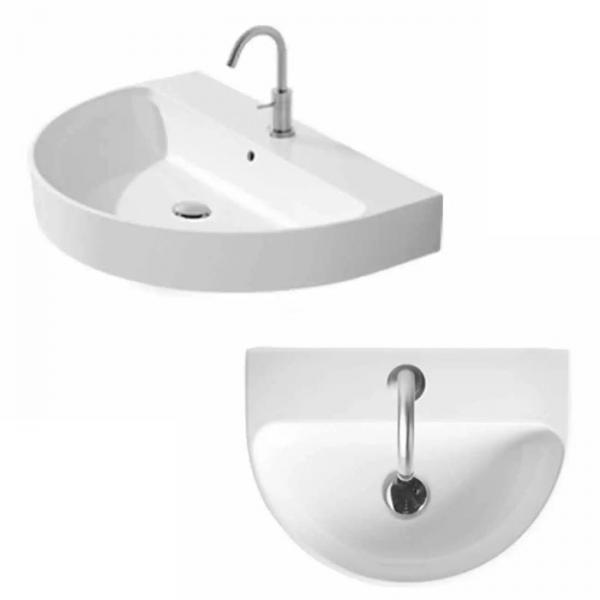 Lavabo 50 halvrund håndvask t/væg eller bord - 1 hanehul Lavabo 50 halvrund håndvask t/væg eller bord - 1 hanehul