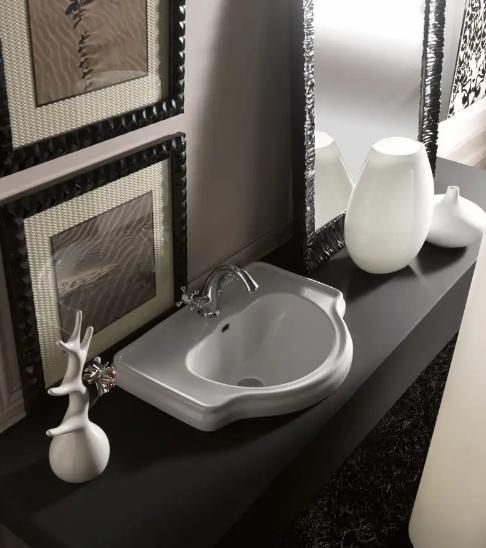 Lavabo Retro 62 håndvask t/nedfældning - 1 hanehul Lavabo Retro 62 håndvask t/nedfældning - 1 hanehul