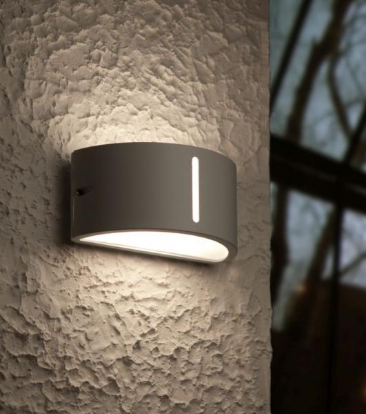 Lutec Architectural Bonn udendørslampe til væg - Rustfrit stål
