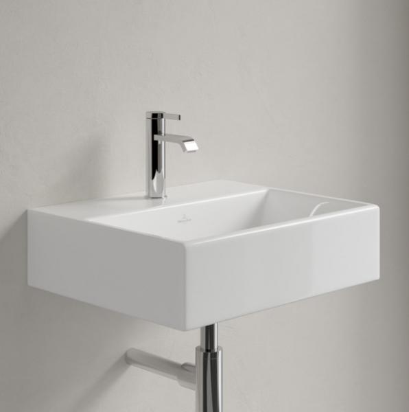 V&B Memento 50 håndvask t/væg eller møbel - 1/3 hanehuller - Med overløb V&B Memento 50 håndvask t/væg eller møbel - 1/3 hanehuller - Med overløb