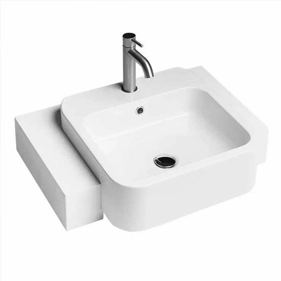 Lavabo Cosa 48 håndvask t/delvis nedfældning - 1 hanehul Lavabo Cosa 48 håndvask t/delvis nedfældning - 1 hanehul