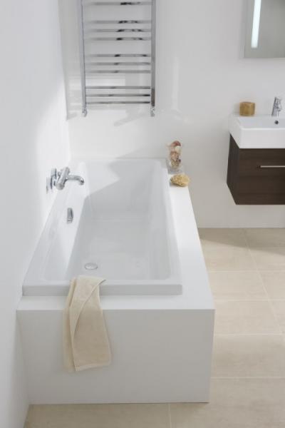 Strømberg Quantum badekar t/indbygning - 160 x 70 - 1 ryglæn - m/Carronite Strømberg Quantum badekar t/indbygning - 160 x 70 - 1 ryglæn - m/Carronite