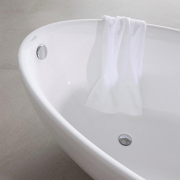 Strømberg Laguna fritstående badekar 1850 x 950 mm - Hvid Strømberg Laguna fritstående badekar 1850 x 950 mm - Hvid