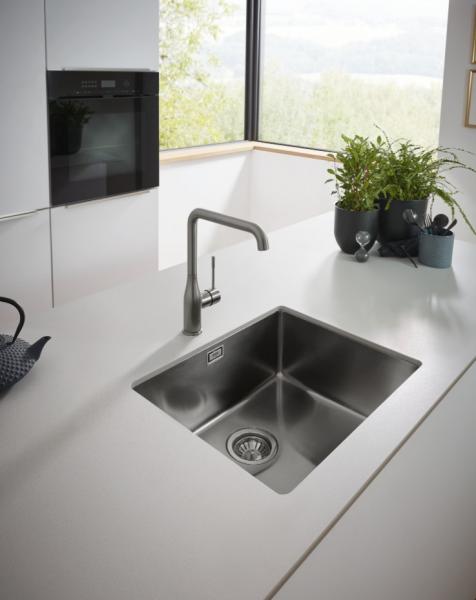Grohe K700U rustfri stålvask - Børstet Hard Graphite Grohe K700U rustfri stålvask - Børstet Hard Graphite