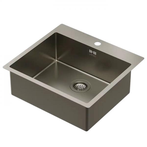 Lavabo Kubus 540 Soft k&oslash;kkenvask - Dark bronze