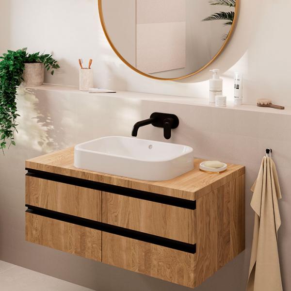 hansgrohe Vernis Blend håndvaskarmatur t/indbygning 207 mm - Mat sort