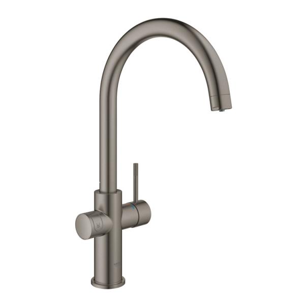 Grohe Blue Home k&oslash;kkenbatteri m/C-tud - B&oslash;rstet hard graphite