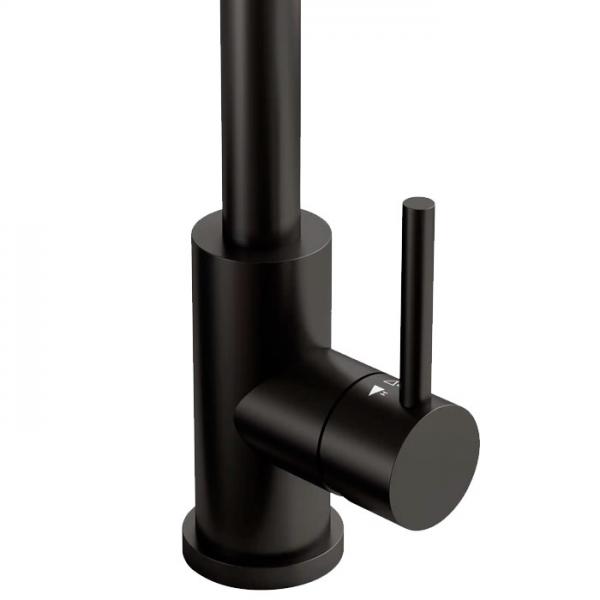 Lavabo Kubus 140 RS Round køkkenarmatur - Mat sort