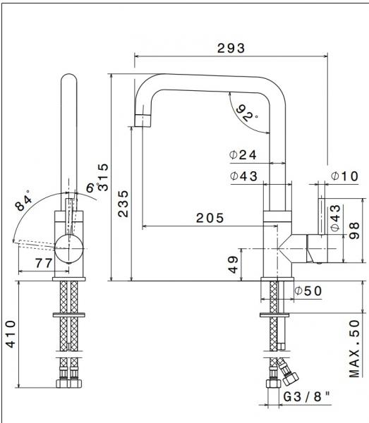 Cassøe Newform X-Trend køkkenarmatur - Antracit Cassøe Newform X-Trend køkkenarmatur - Antracit