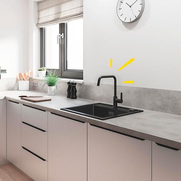 Grohe Start køkkenarmatur m/svingtud - Mat sort Grohe Start køkkenarmatur m/svingtud - Mat sort