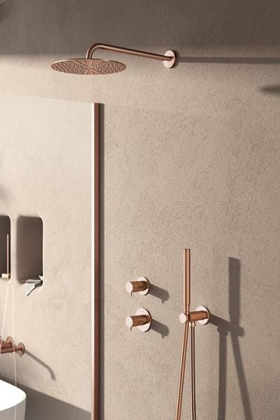 Damixa Silhouet DS 1 komplet brusesystem til indbygning - Børstet kobber PVD Damixa Silhouet DS 1 komplet brusesystem til indbygning - Børstet kobber PVD