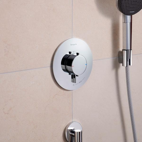 hansgrohe Ecostat Comfort S termostatarmatur til indbygning m/afspærring - 1 udtag - Krom