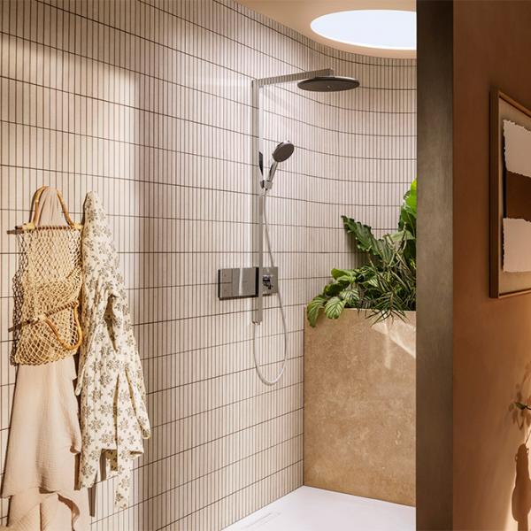 hansgrohe Raindance Alive S Showerpipe 300 1jet m/ShowerSelect Comfort og EcoSmart - Krom