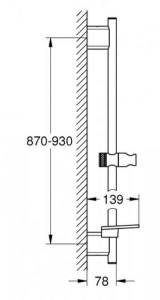 Grohe Rainshower SmartActive komplet brusesystem - 900 mm - Børstet warm sunset