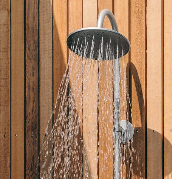 Frostline Duo frostfri udebruser t/væg - 300-550 mm - Rustfrit stål Frostline Duo frostfri udebruser t/væg - 300-550 mm - Rustfrit stål