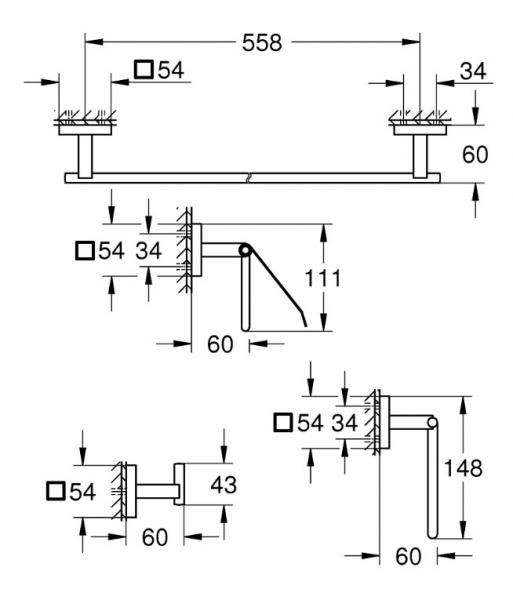 Grohe Start Cube tilbehørssæt 4 i 1 - Supersteel Grohe Start Cube tilbehørssæt 4 i 1 - Supersteel