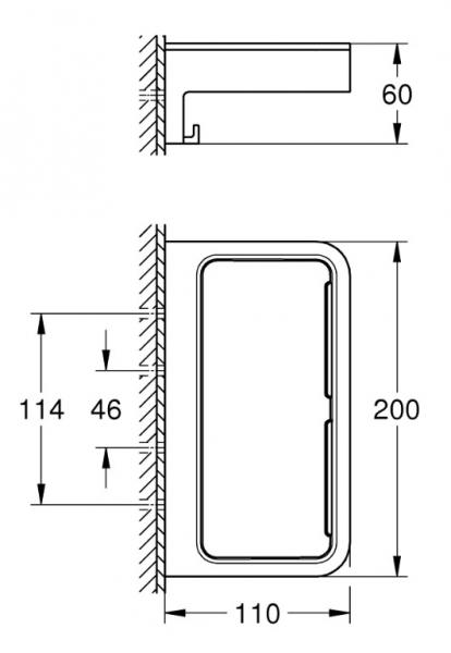 Grohe Start Cube brusekurv - Supersteel Grohe Start Cube brusekurv - Supersteel