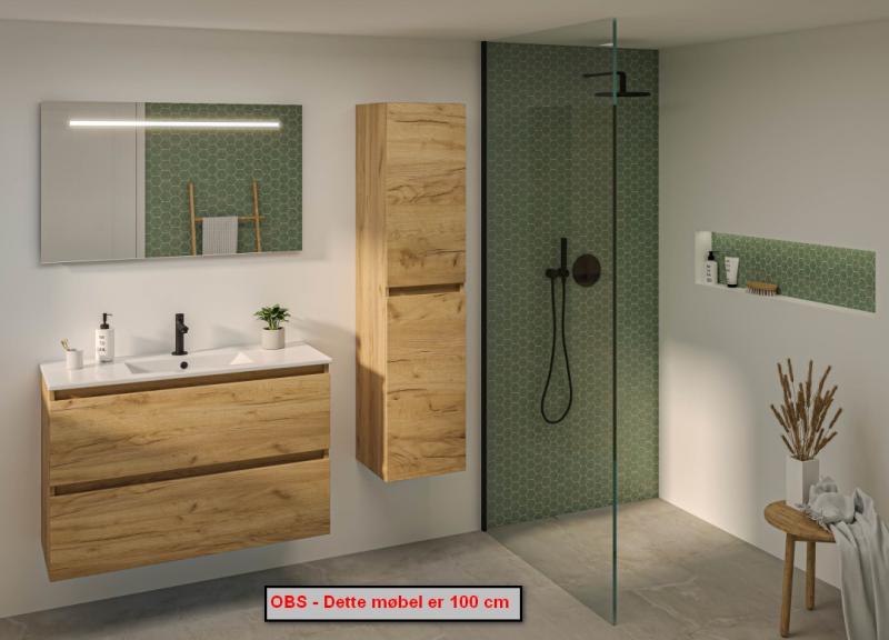 Sanibell Basicline mini møbelsæt 80 m/integrerede greb - Whiskey eg Sanibell Basicline mini møbelsæt 80 m/integrerede greb - Whiskey eg