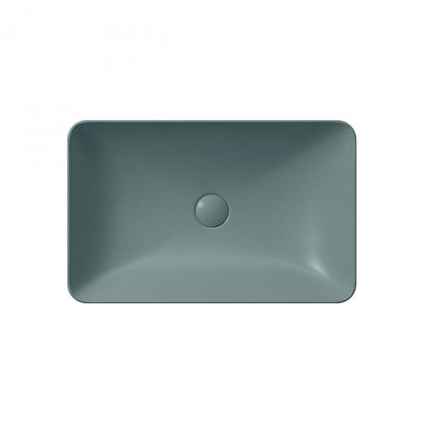 GSI Pura 60 fritstående bowlevask - Firkantet - Uden overløb - Agave GSI Pura 60 fritstående bowlevask - Firkantet - Uden overløb - Agave