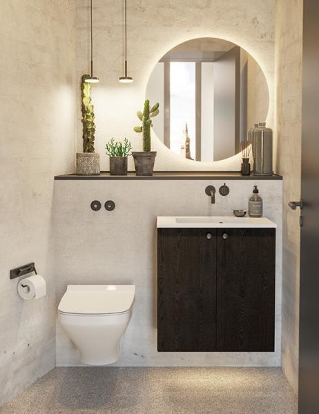 Dansani Corona rundt spejl m/lysstyring - 75 cm Dansani Corona rundt spejl m/lysstyring - 75 cm