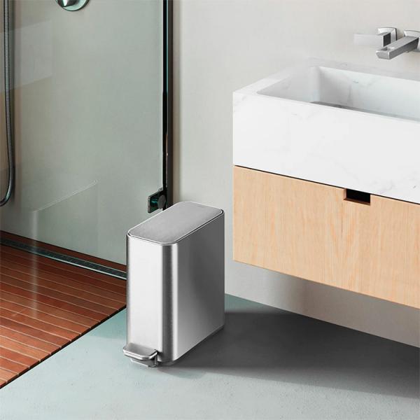 Simplehuman smal toiletspand 5L - Rustfrit stål Simplehuman smal toiletspand 5L - Rustfrit stål