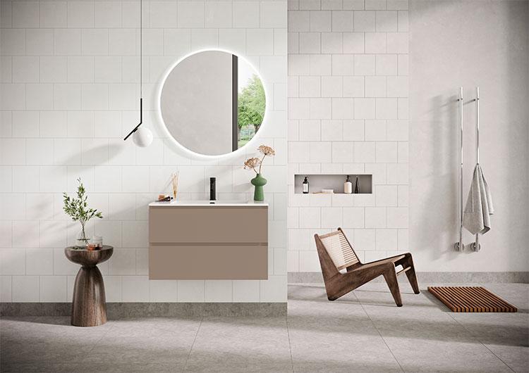 Strømberg Lux 100 vaskeskab m/2 skuffer - Cocoa brun Strømberg Lux 100 vaskeskab m/2 skuffer - Cocoa brun