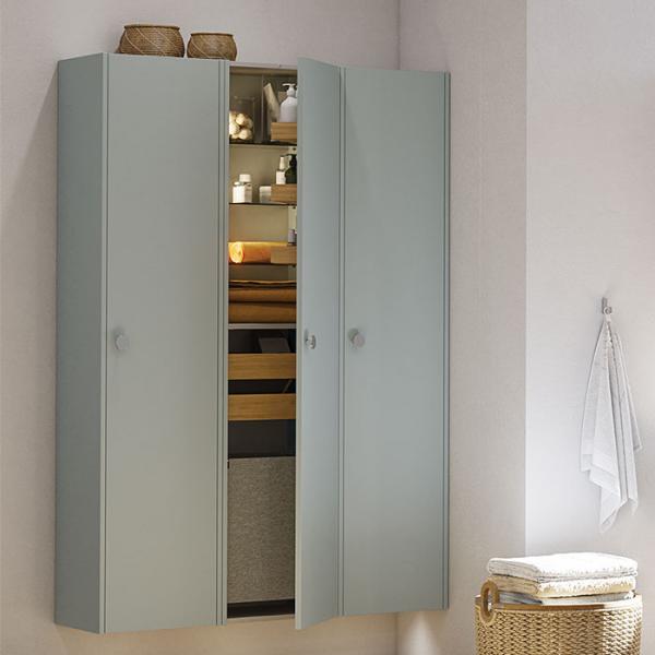 Dansani Luna Classic 40 højskab C m/vasketøjspose - Højrehængslet - Valgfri farve Dansani Luna Classic 40 højskab C m/vasketøjspose - Højrehængslet - Valgfri farve